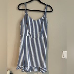 Blue and White Striped Dress Old Navy